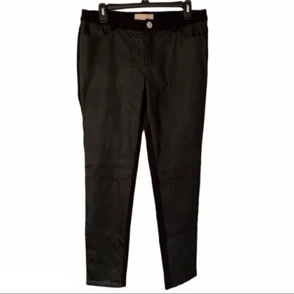 Michael Kors Faux Leather Front Pants size 6